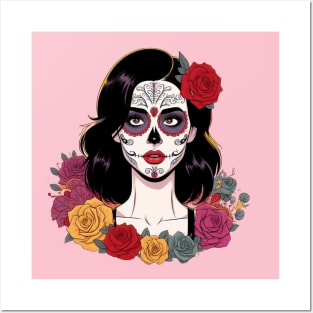 Aubrey Plaza Dia de los Muertos Posters and Art